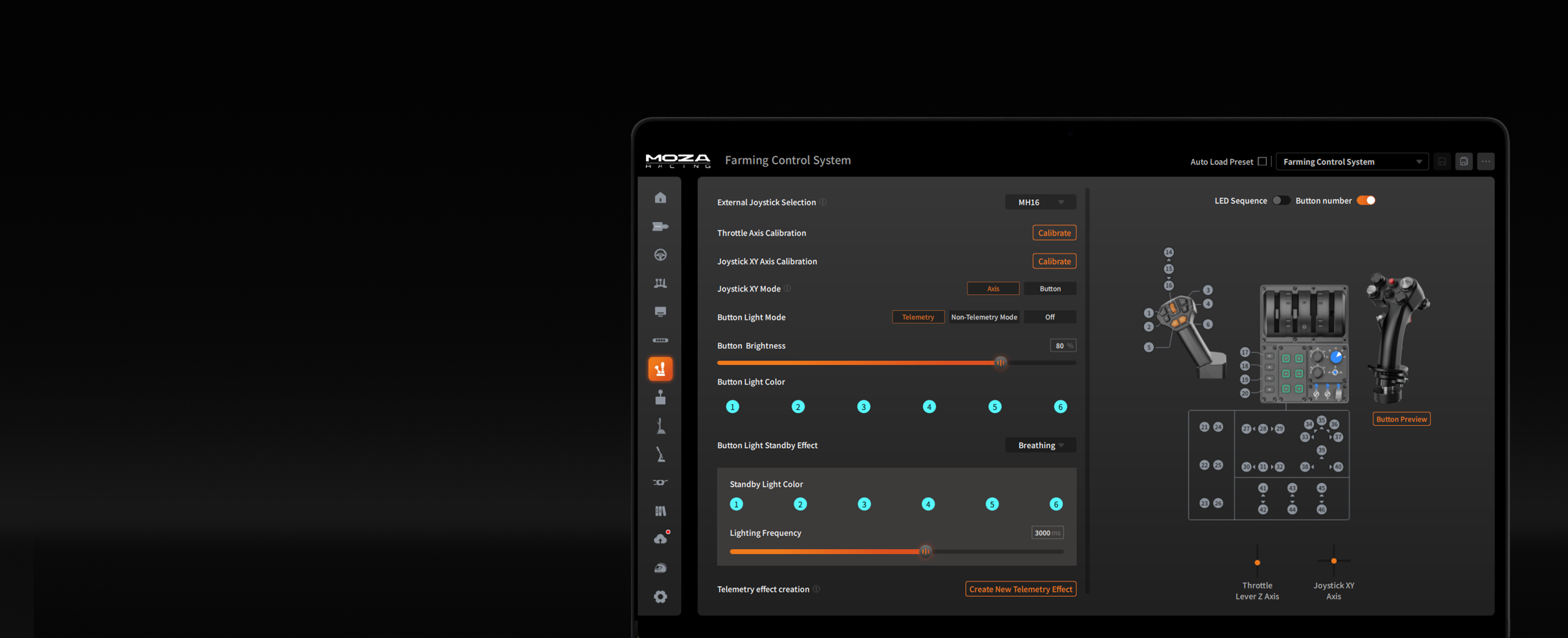Moza FCS Farming Control System - moza cockpit